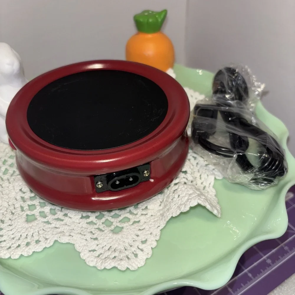 Prime Cuisine‎ 15 oz Electric Gravy Boat Warmer Maroon Brand New in Box